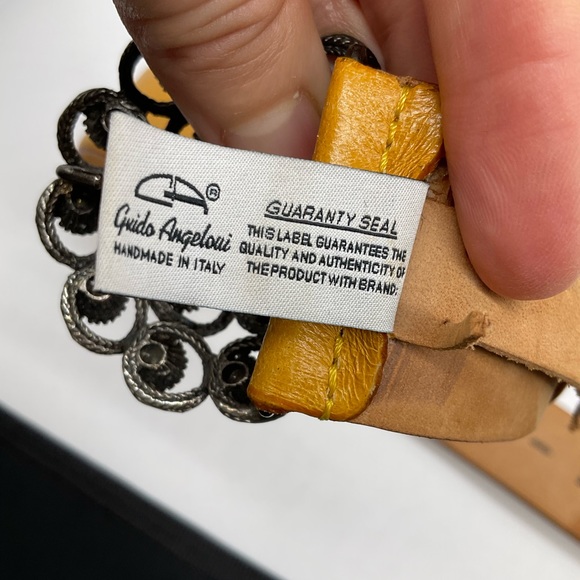 GUIDO ANGELOUI ITALIAN MADE LEATHER BELT - Picture 5 of 10